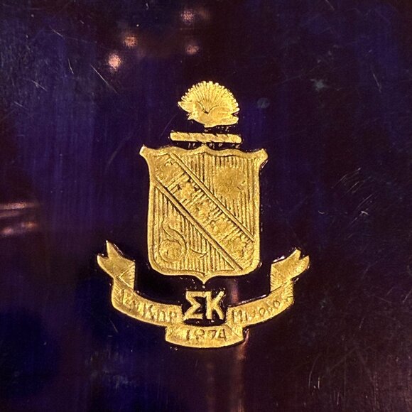 Vintage Sigma Kappa Alpha Phi Winter Formal Dance Card 1931 Purple Celluloid - Picture 7 of 10